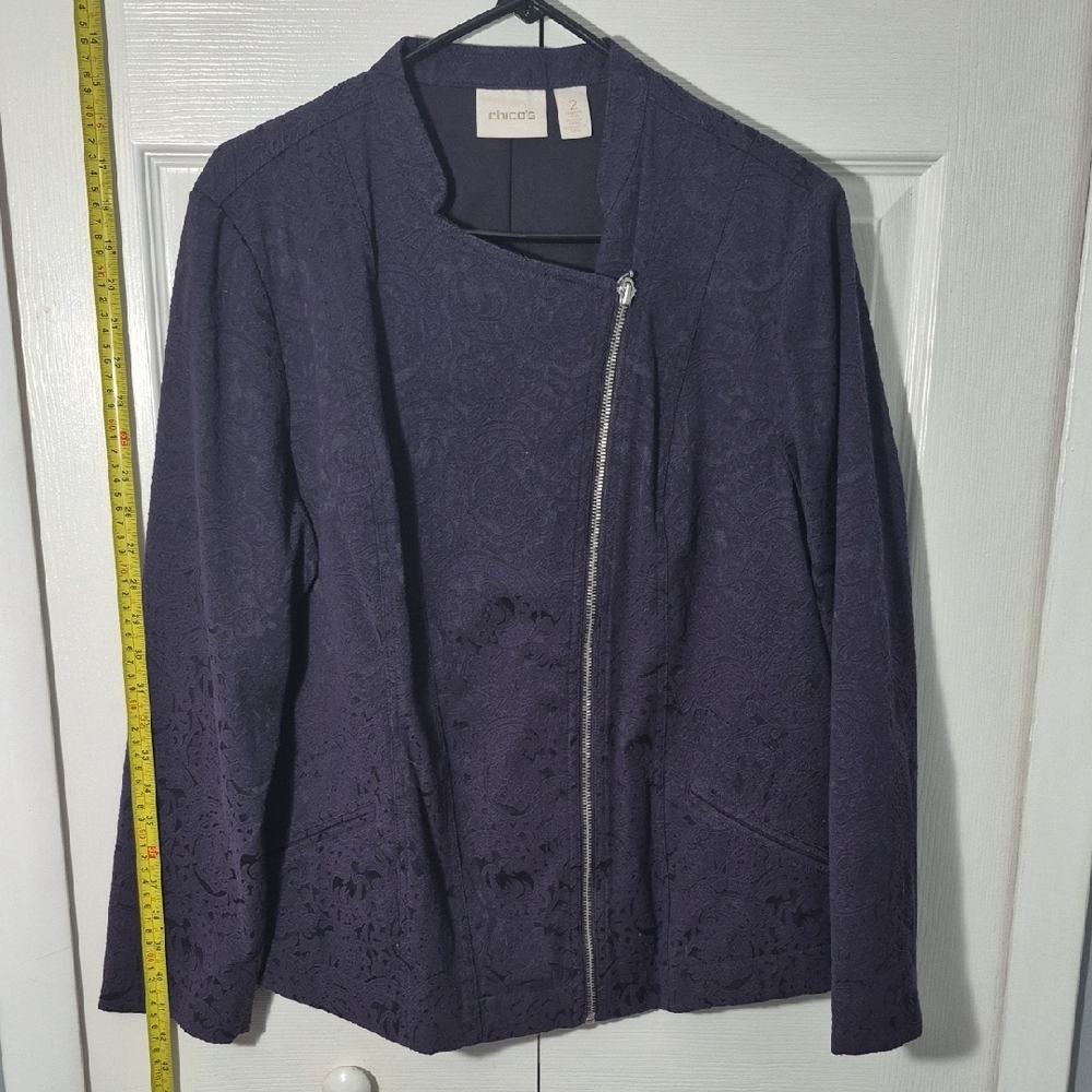 😺 2 for$12 Or 3 for$15 😺 Chico's Elegant Dark Purple Blazer